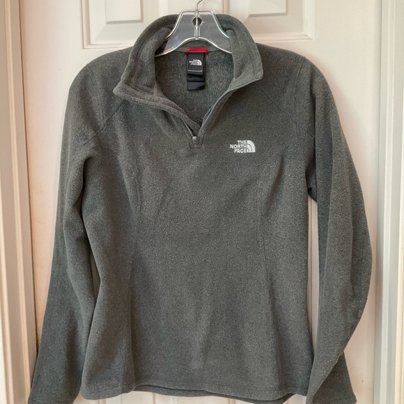 The North Face Pullover Quarter Sip Fleece Jacket, Grey, Women’s Size Small - Picture 7 of 15